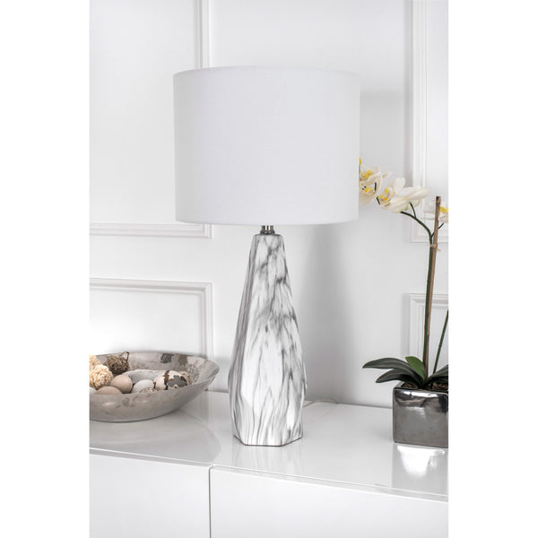 Nuloom Stamford 25" Ceramic Table Lamp Marble