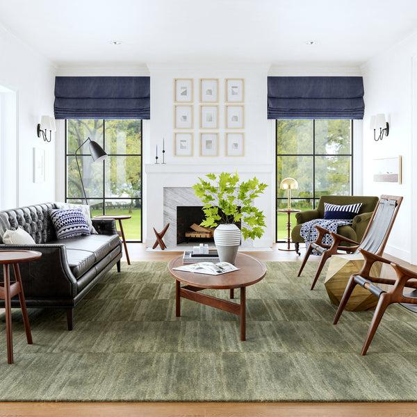 Nuloom Starke Checked Wool Area Rug Olive