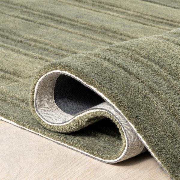 Nuloom Starke Checked Wool Area Rug Olive