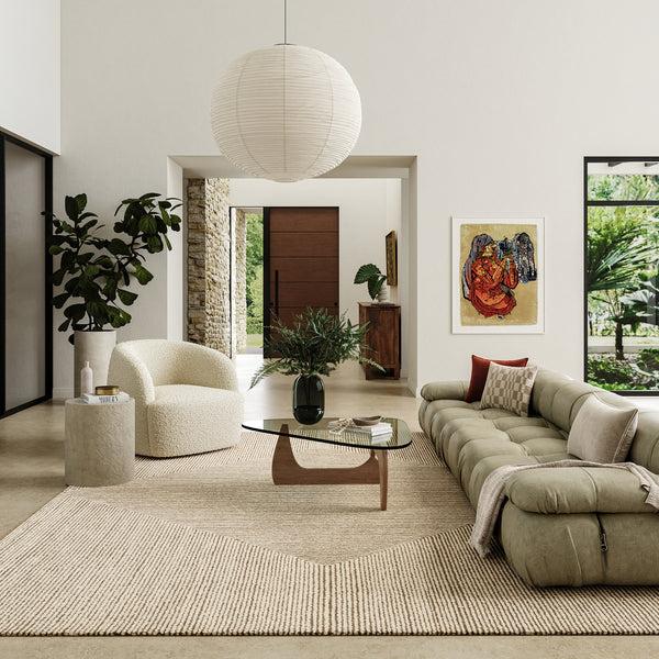Nuloom Stoic Wool Area Rug Beige