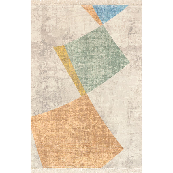 nuloom Sunny Abstract Fringe Area Rug Beige