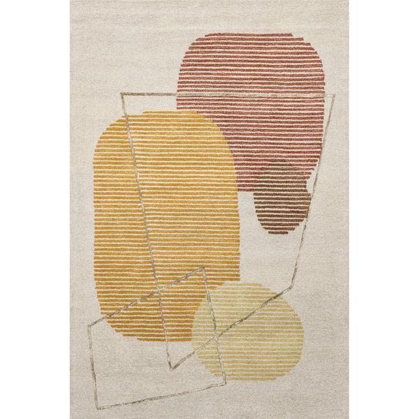 nuloom Susie Geometric Striped Wool Area Rug Ivory