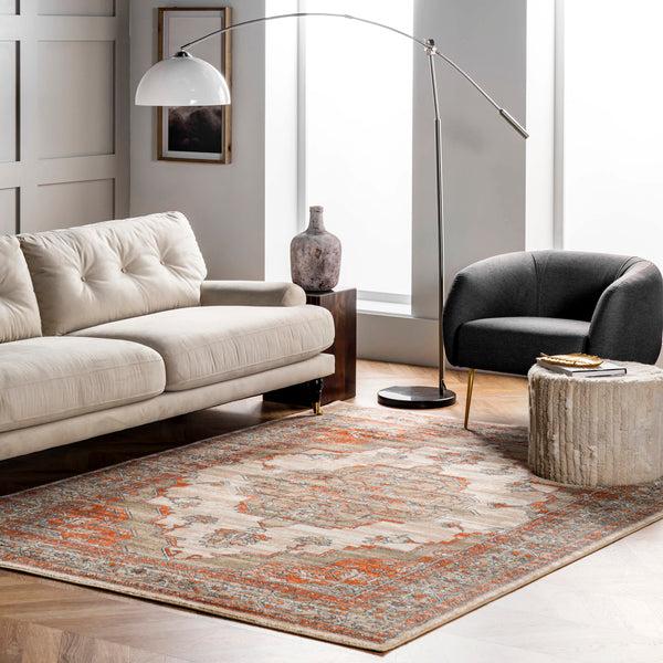 Nuloom Talulla Faded Medallion Area Rug Beige