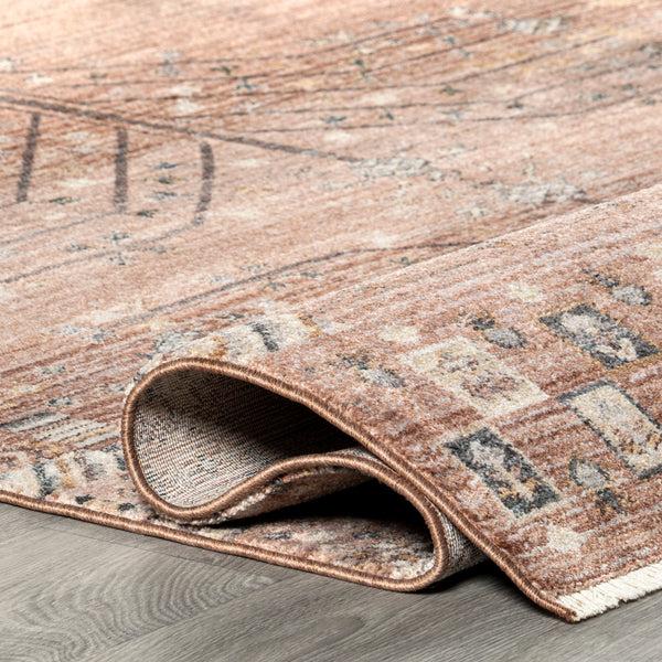 Nuloom Talulla Vintage Arrow Fringe Area Rug Rust