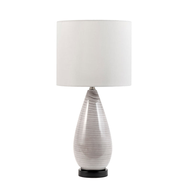 nuloom Tempe 27" Glass & Metal Table Lamp Grey