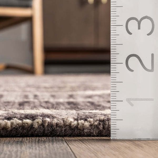 Nuloom Tera Tribal Striped Bohemian Area Rug Gray