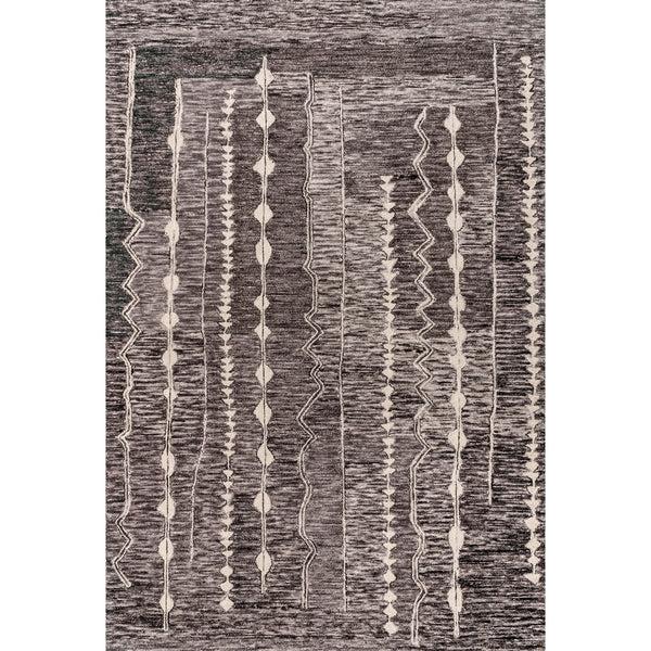 nuloom Tera Tribal Striped Bohemian Area Rug Gray