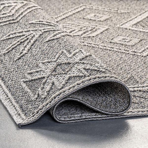 Nuloom Theresa Textured Southwestern Area Rug Grey