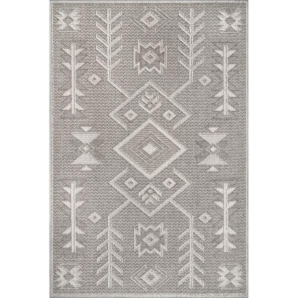 nuloom Theresa Textured Southwestern Area Rug Grey
