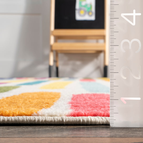 Nuloom Thick Colorful Stripes Kids Area Rug Multi