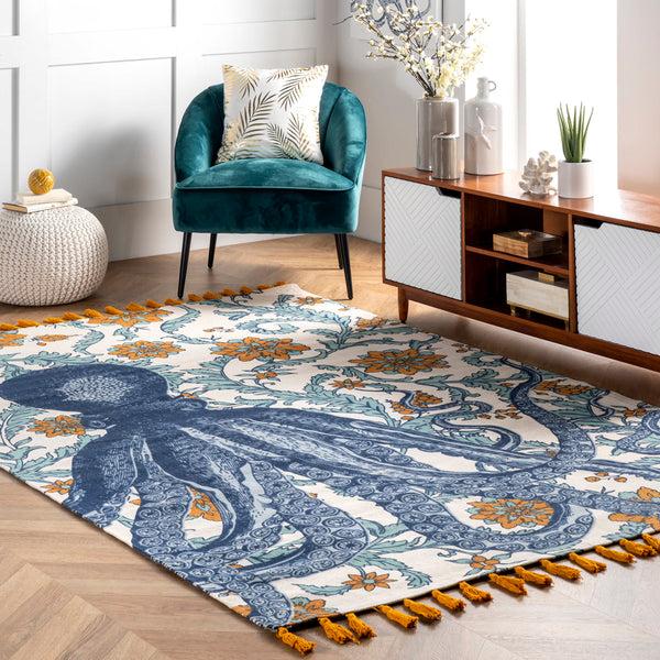 Nuloom Thomas Paul Flatweave Cotton Octopus Multi