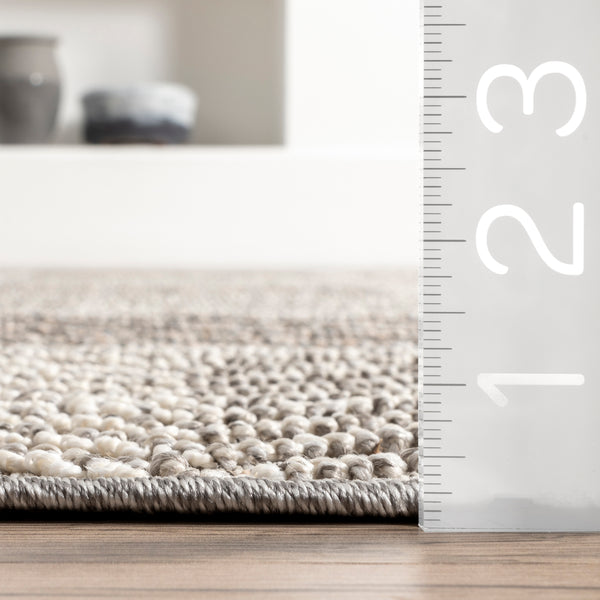 Nuloom Tieve Modern Checkered Area Rug Gray