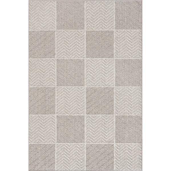 nuloom Tieve Modern Checkered Area Rug Gray