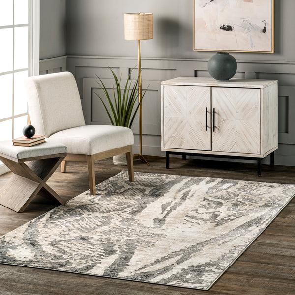 Nuloom Tilda Modern Snake Area Rug Beige