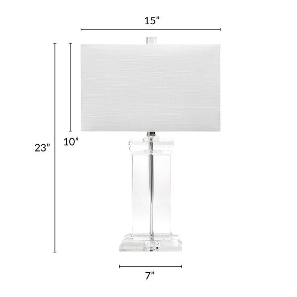 Nuloom Toledo 25" Crystal Table Lamp Clear