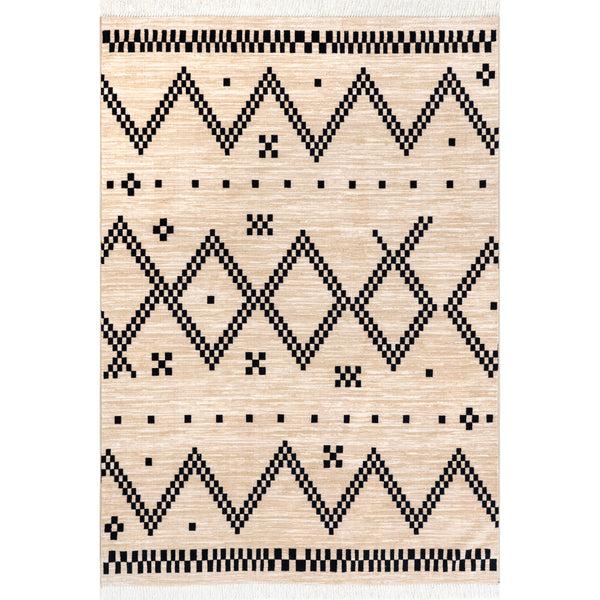 nuloom Tracy Moroccan Tassel Area Rug Off White