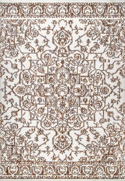 nuloom Transitional Medallion Elisa Area Rug Beige