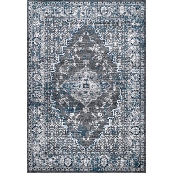 nuloom Transitional Medallion Lucille Grey