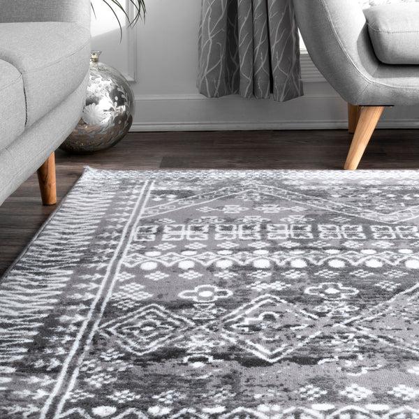 Nuloom Transitional Moroccan Frances Area Rug Gray