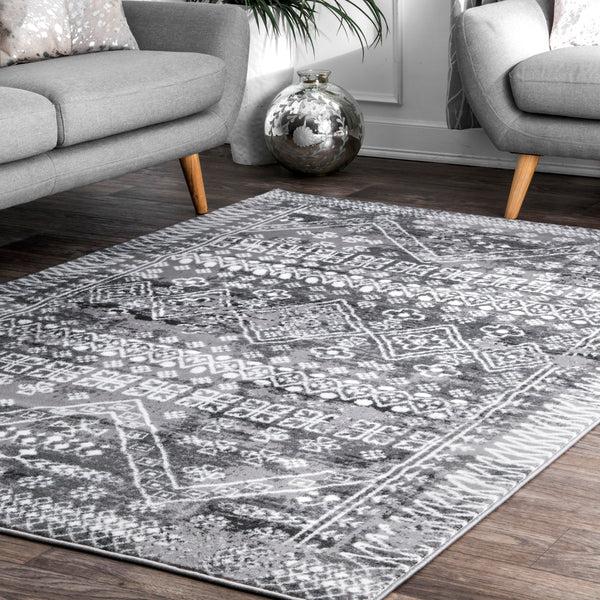 Nuloom Transitional Moroccan Frances Area Rug Gray