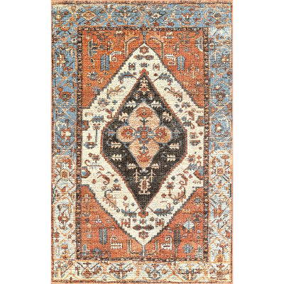 nuloom Transitional Tribal Riley Orange