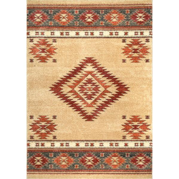 nuloom Tribal Diamond Margene Area Rug Red