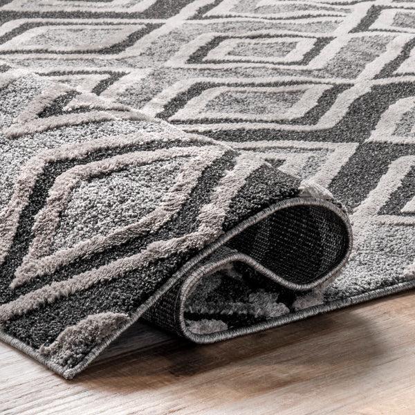 Nuloom Trina Contemporary Diamonds Area Rug Grey