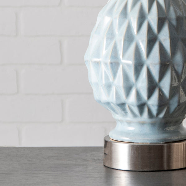 Nuloom Tulsa 24" Ceramic Table Lamp Light Blue