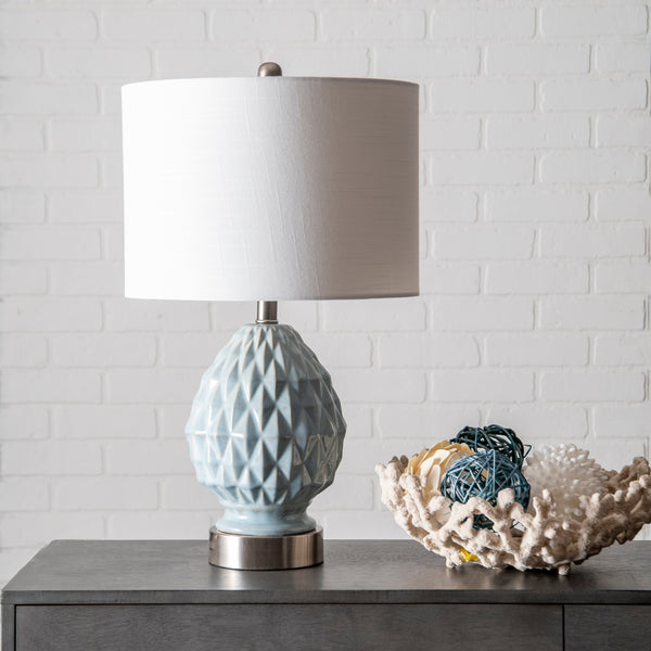 Nuloom Tulsa 24" Ceramic Table Lamp Light Blue
