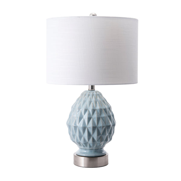 nuloom Tulsa 24" Ceramic Table Lamp Light Blue