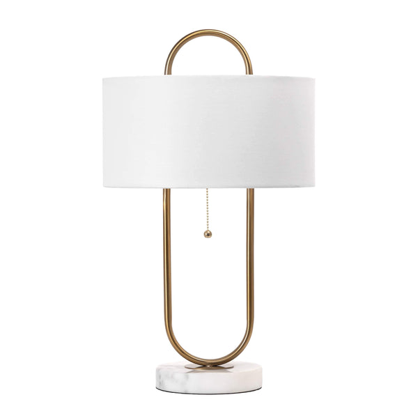 nuloom Turin 20" Steel Table Lamp Gold