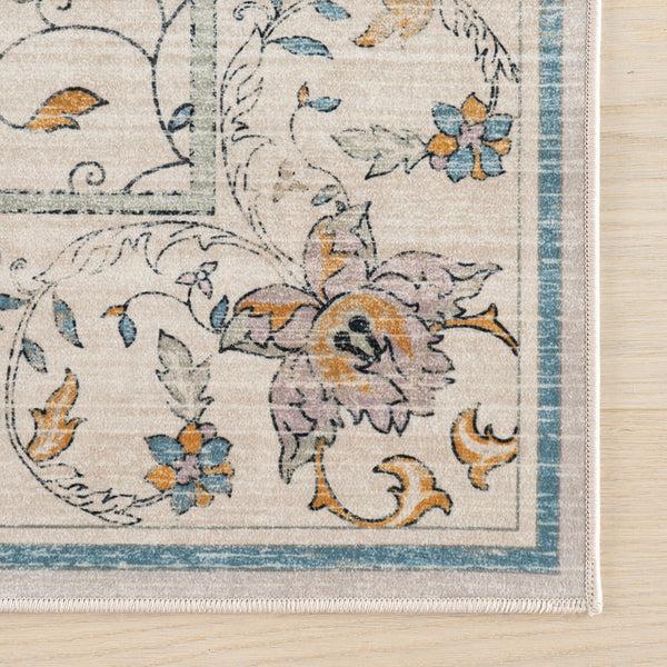 Nuloom Nuloom Veliora Floral Washable Area Rug Beige