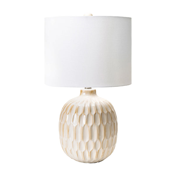 nuloom Venice 25" Ceramic Table Lamp Cream