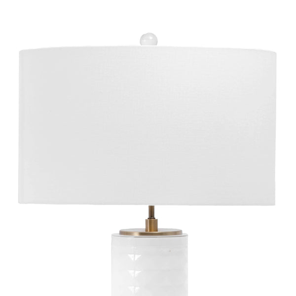 Nuloom Verona 31" Glass Table Lamp White