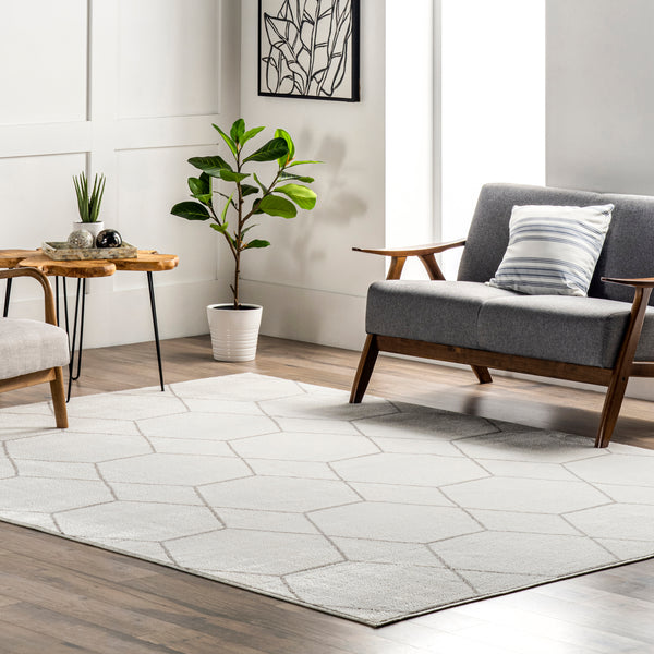 Nuloom Veronica Geometric Honeycomb Area Rug Beige