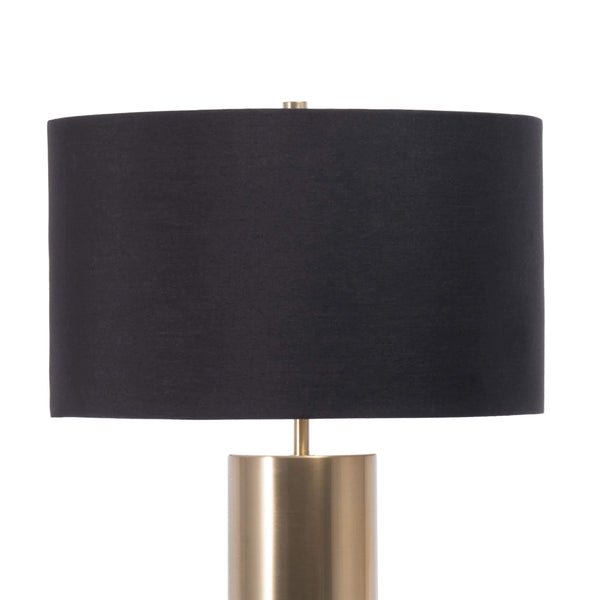 Nuloom Vesey 24" Modern Concrete Table Lamp Black