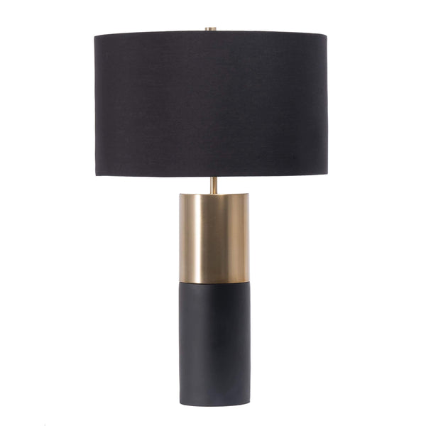 nuloom Vesey 24" Modern Concrete Table Lamp Black