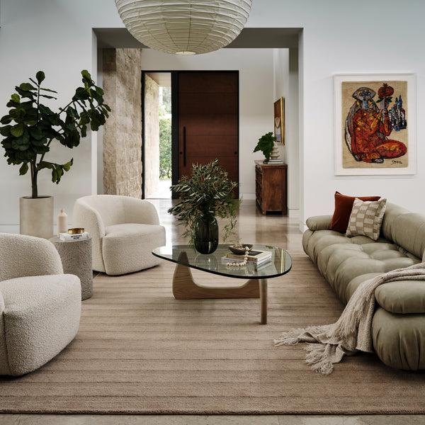 Nuloom Vestry Striped Wool Area Rug Brown