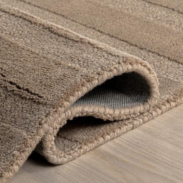 Nuloom Vestry Striped Wool Area Rug Brown