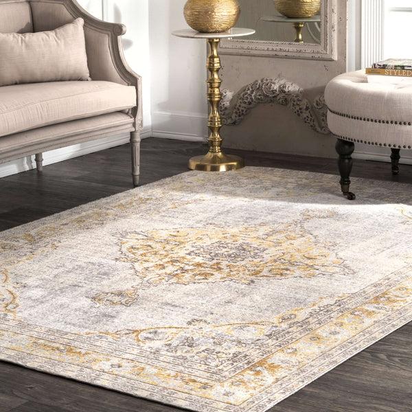 Nuloom Vintage Brenda Area Rug Light Grey