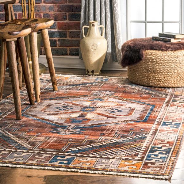 Nuloom Vintage Deborah Tassel Area Rug Rust