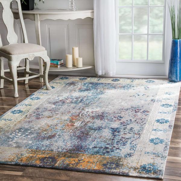 Nuloom Vintage Dotty Blue