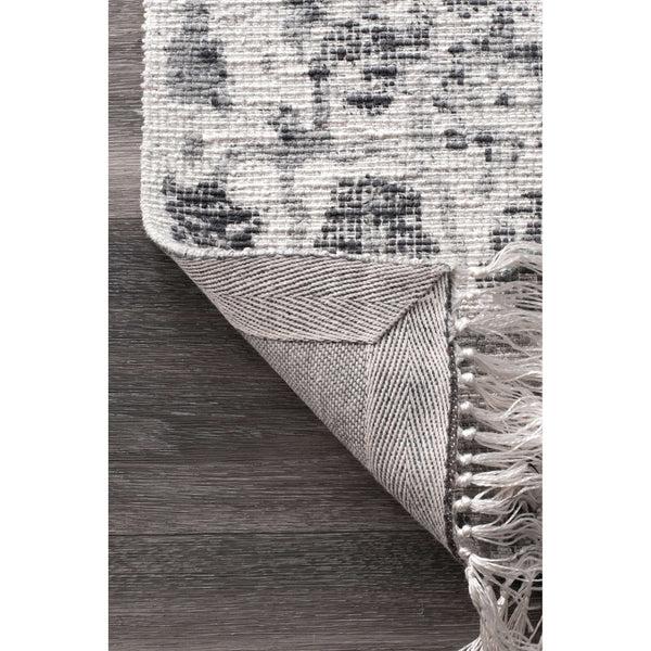 Nuloom Vintage Ezra Fringe Area Rug Grey