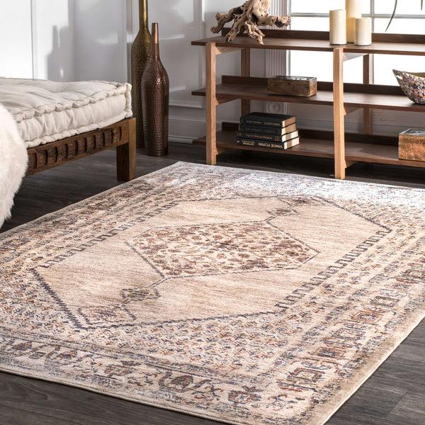 Nuloom Vintage Julie Medallion Rug Beige