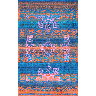 nuloom Vintage Lakenya Area Rug Navy Blue