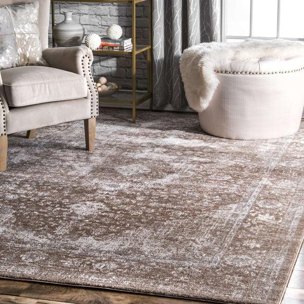 Nuloom Vintage Lindsay Persian Brown