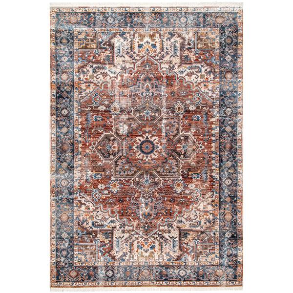 nuloom Vintage Pauline Floral Tassel Area Rug Rust