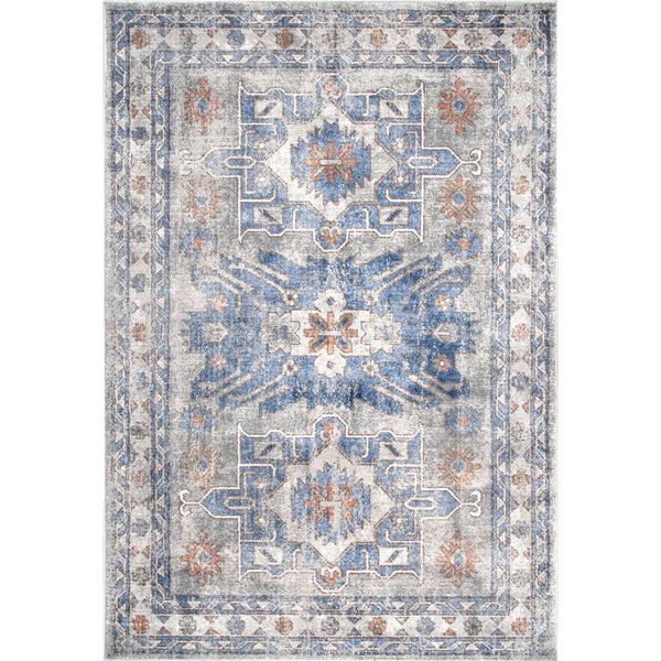 Nuloom Vintage Rebecca Floral Blue