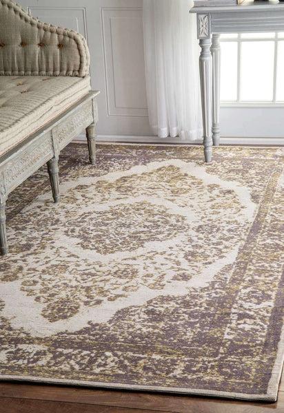 Nuloom Vintage Renay Floral Silver