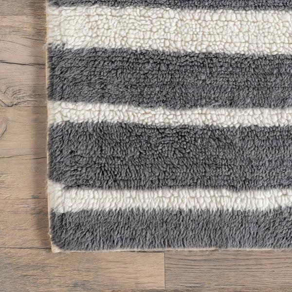 Nuloom Vlad Machine Washable Wool Area Rug Grey